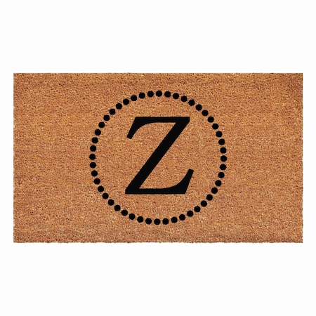 Calloway Mills Monogram Door Mat, Black, Natural, 30 in W x 48 in L 108213048Z